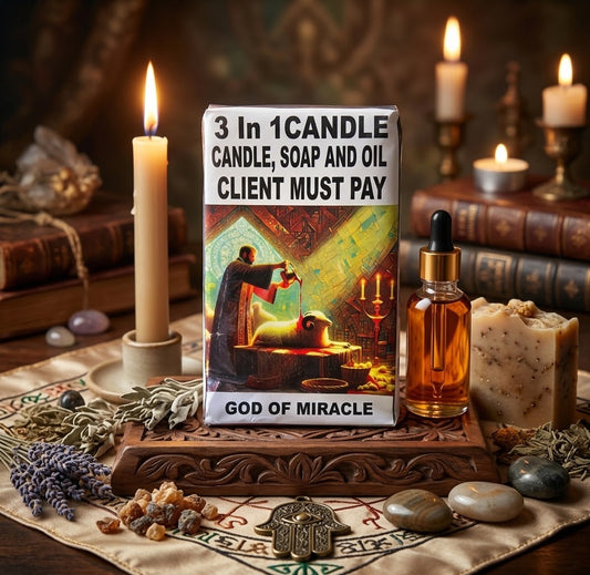 3 In 1 Client Must Pay Spiritual Candle Set