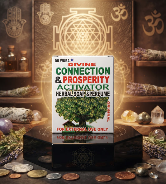 Dr Wura Divine Connection And Prosperity Activator Herbal Soap & Perfume set