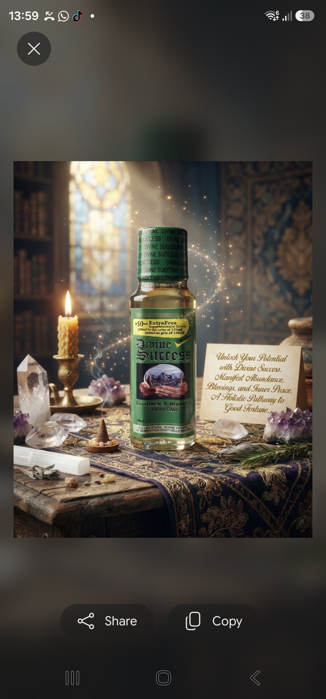 Divine Success Spiritual Perfume