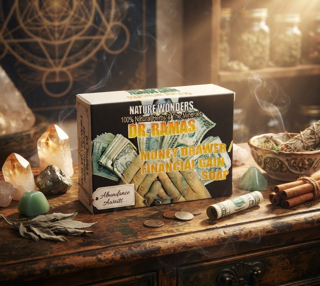 Dr Ramas Money Drawer & Financial Gain Spiritual Oil & Soap